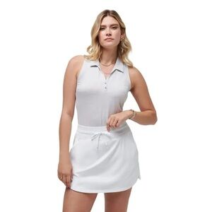 Travis Mathew Light Gray Sleeveless Polo Tank